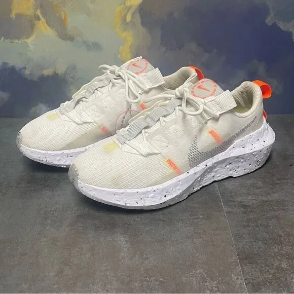 Nike Crater Impact Women's Summit White Grey Fog Sneakers Size 7 - Picture 3 of 16